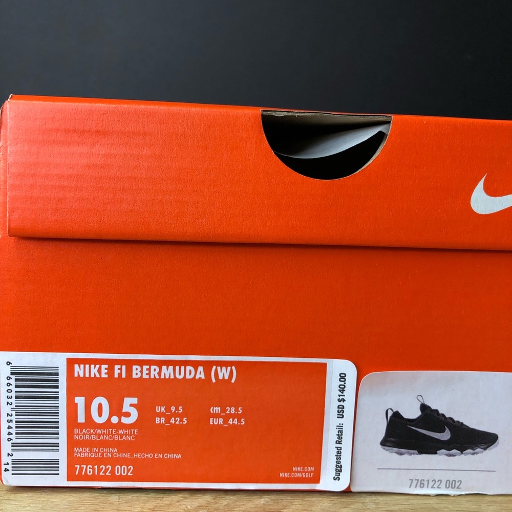 Nike FI Bermuda Wide Black Spikeless Golf Shoes - Picture 7 of 8